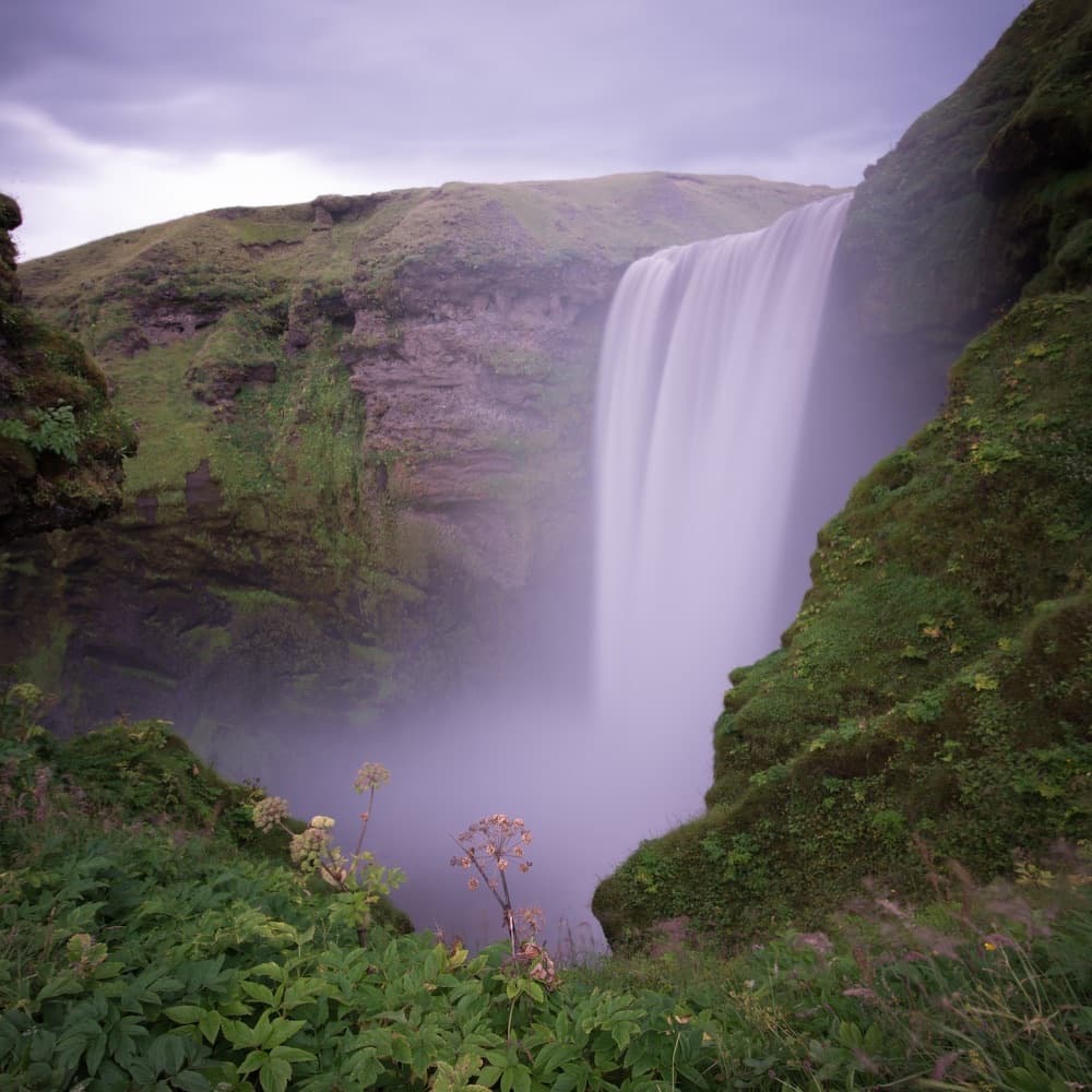 The waterfall